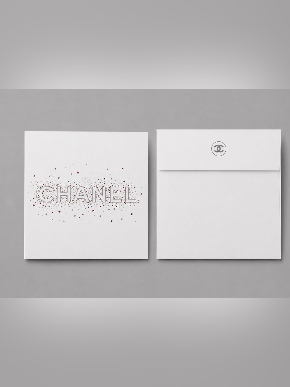 CHANEL 2016 Limited Edition Logo Stationery Card & Envelope Set New